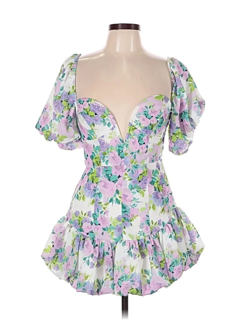 Rosedress Floral Sweetheart Mini Dress, Large
